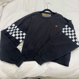 Aviator Nation 2 Sleeve Relaxed Crew Neck